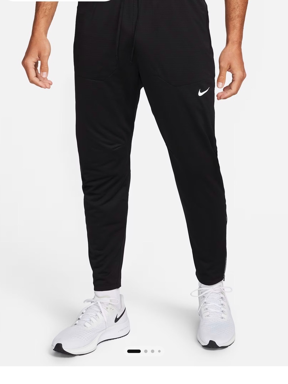 Nike Men’s Black Joggers with Silver Swoosh